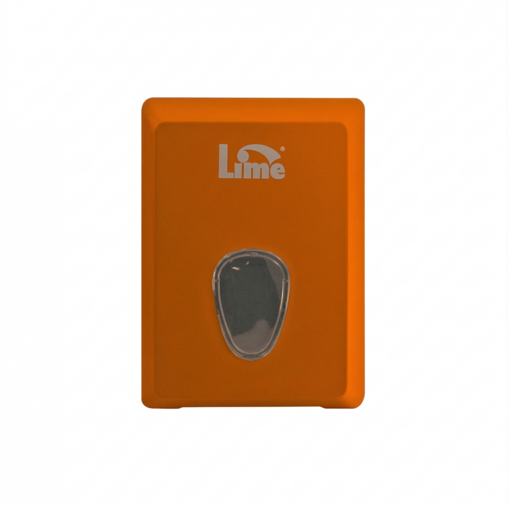 Диспенсер для листовой туалетной бумаги V-сложения оранжевый (916003) LIME всегда актуальный прайс
