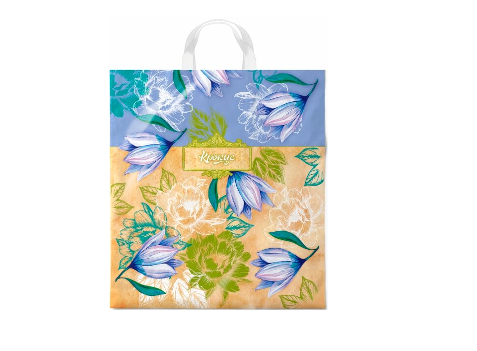 Пакет с петлевой ручкой 38х42 40мкн Крокус 25/500 всегда актуальный прайс
