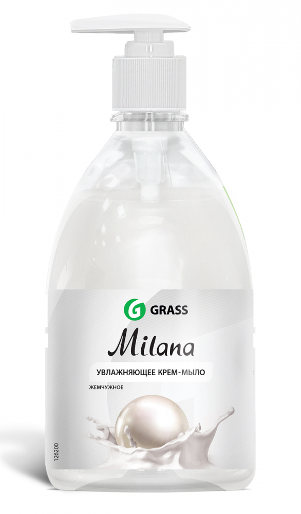Мыло жидкое Milana 500мл с курком жемчужное Grass /15 /ЧЗ всегда актуальный прайс
