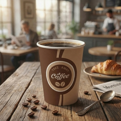 Стакан 165мл бумажный Coffee time ЛП 50/2000